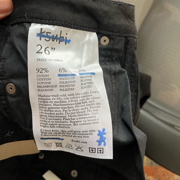 KSUBI Jeans, ladies sz 26 waist, 30 length. New with tags - Picture 7 of 9